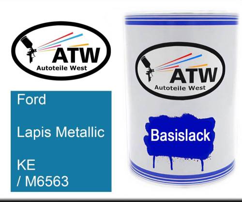 Ford, Lapis Metallic, KE / M6563: 500ml Lackdose, von ATW Autoteile West.